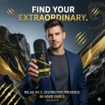 relax roll on 60ml ( wild ) men super long lasting fragrance