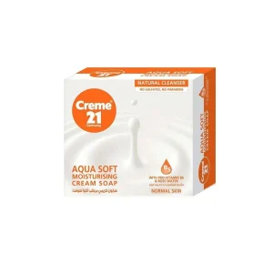 creme 21 aqua soft soap 125g moisturizing bath soap with vitamin e & pro vitamin b5
