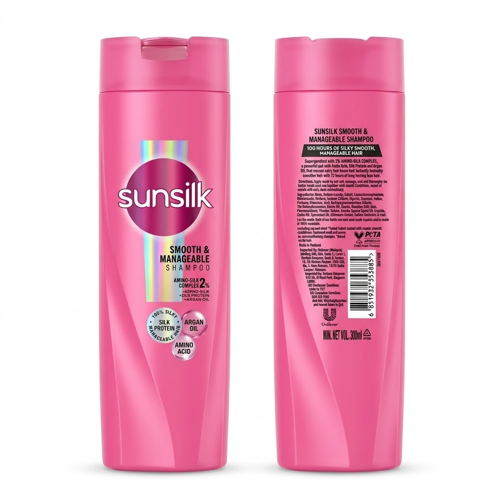 SUN SILK SHAMPOO SMOOTH & MANAGEABLE 160 ML