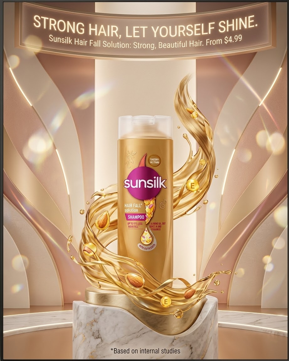 Sun silk Shampoo 160Ml Golden
