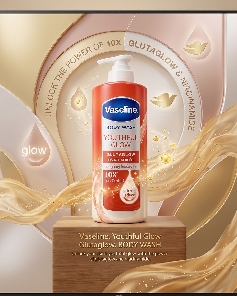 Vaseline Body Wash Youthful Glow Glutaglow (425ml)