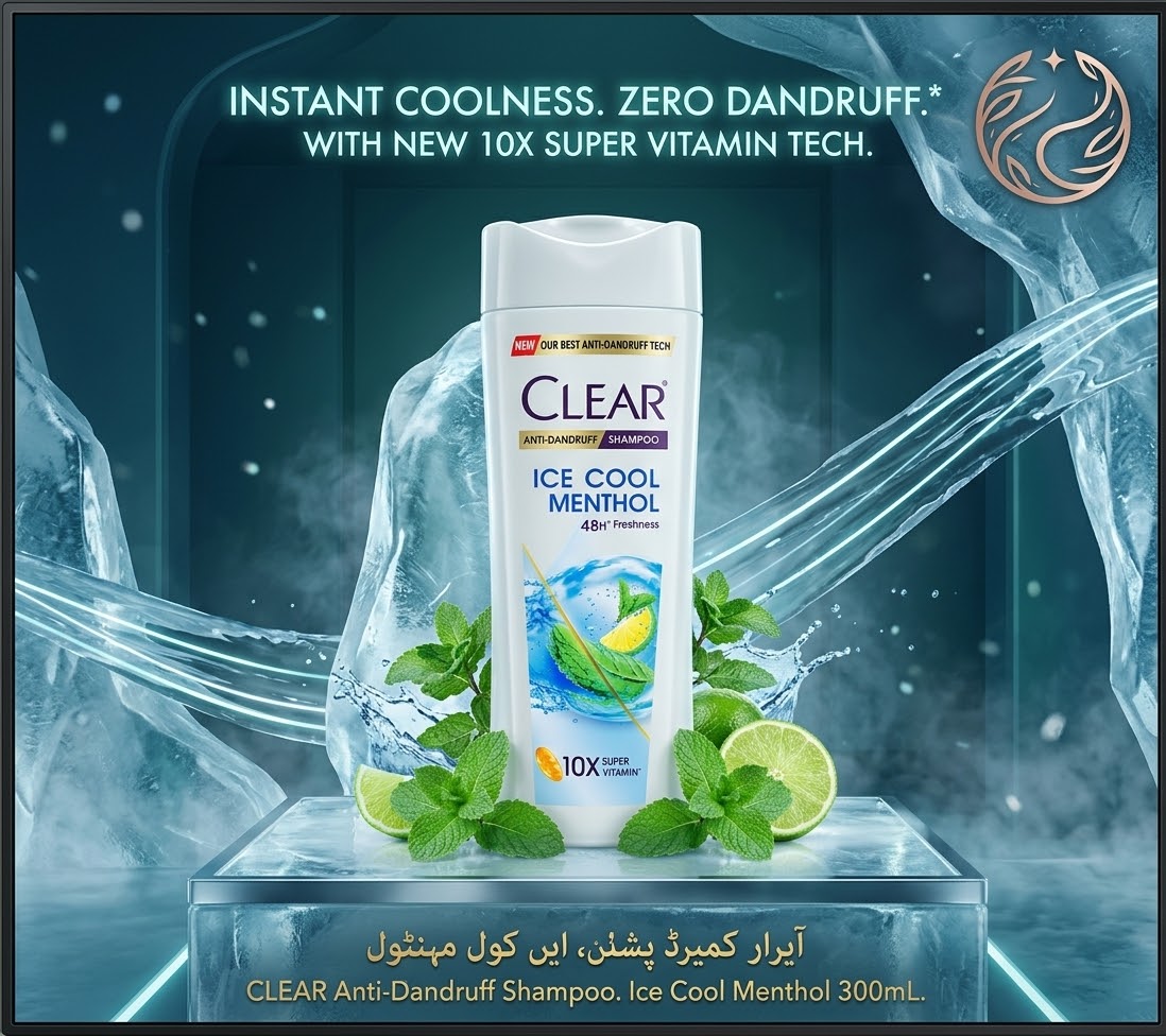 CLEAR Ice Cool Menthol Anti-Dandruff Shampoo 300ml