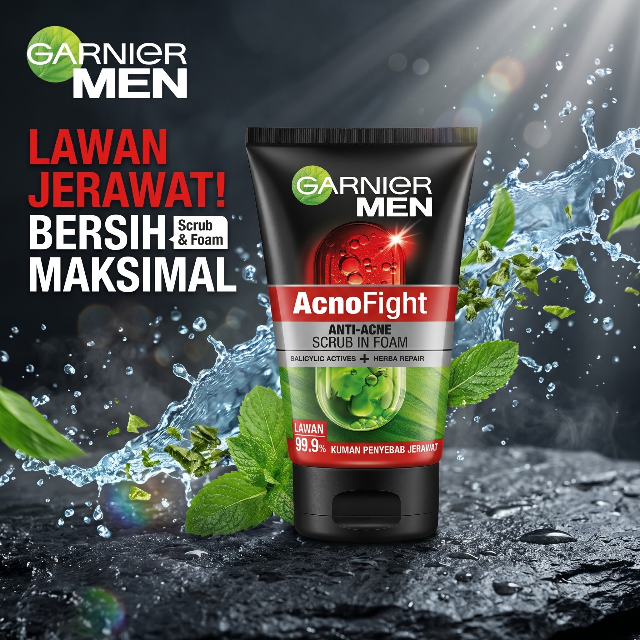 Garnier Men Acno Fight Face Wash 100ml