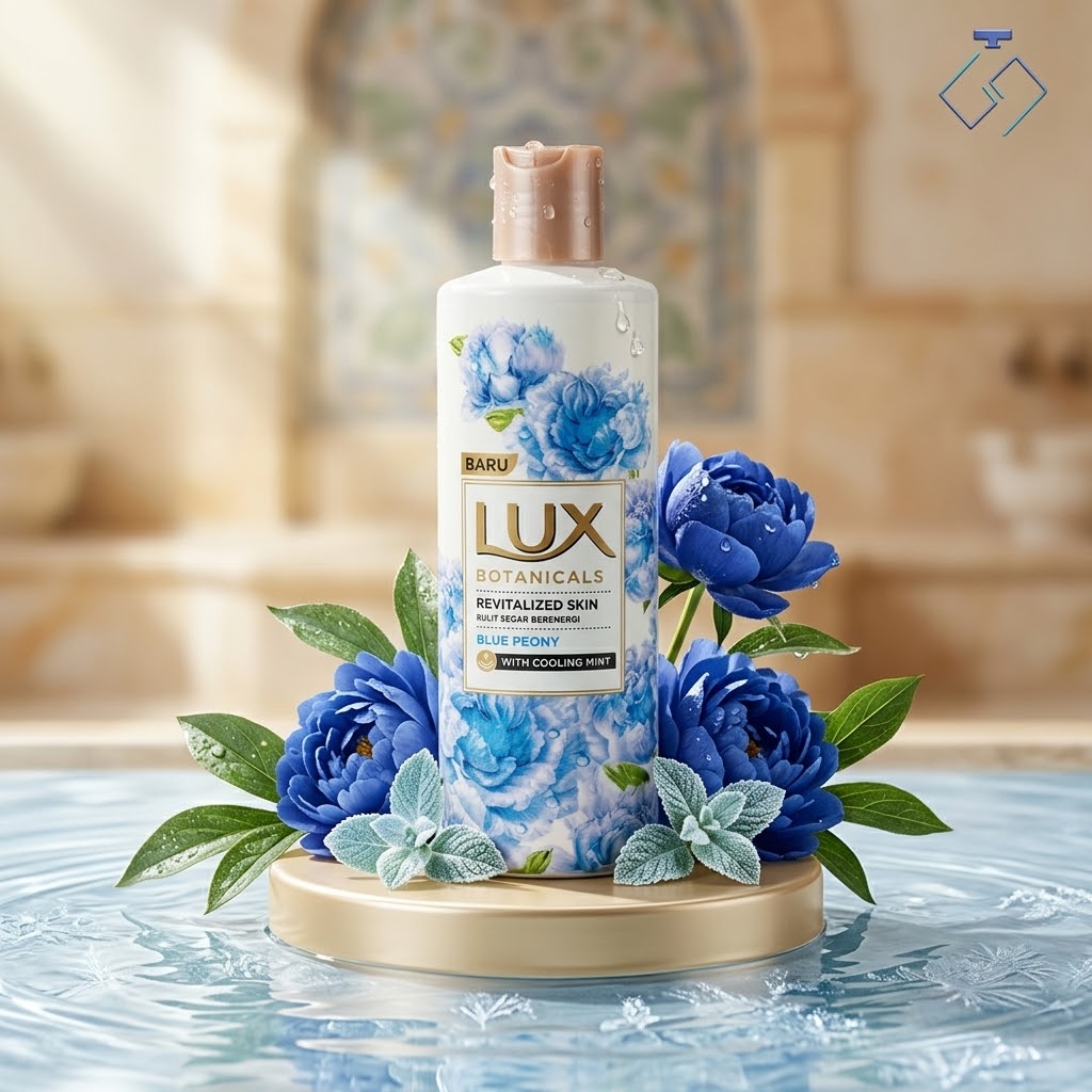 LUX BODY WASH BOTANICAL S REVITALISED SKIN  BLUE PEONY 250ML