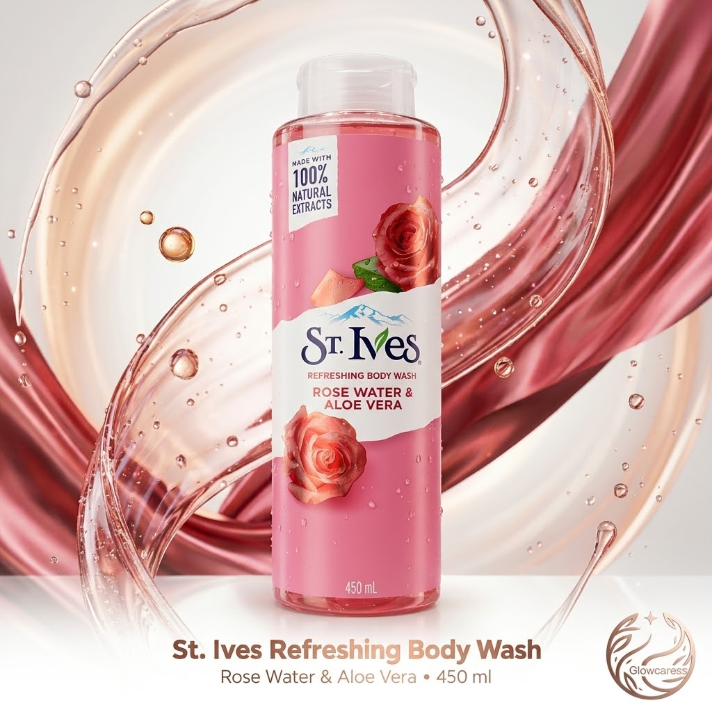 ST IVES Refreshing Rose Water & Aloe Vera Body Wash 450ml