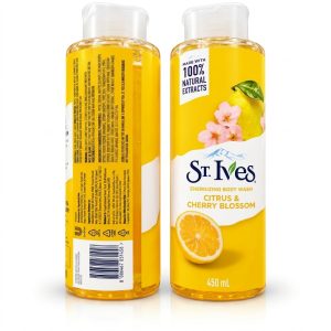 St Ives Energizing Body Wash Cleanser Citrus & Cherry Blossom 450ml