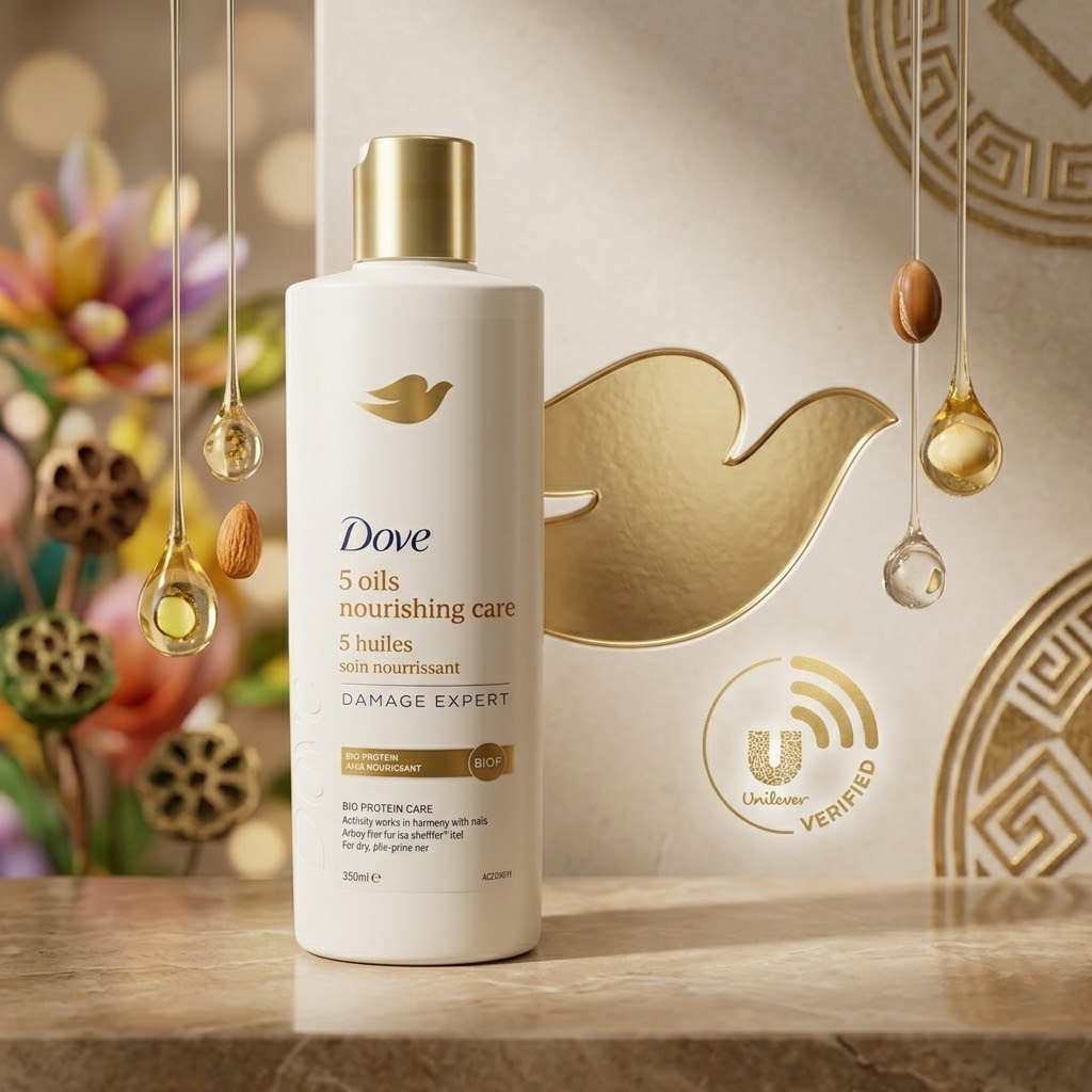 DOVE Conditioner 5 oils nourishing care, 5 Huiles smoother* hair, 350ml